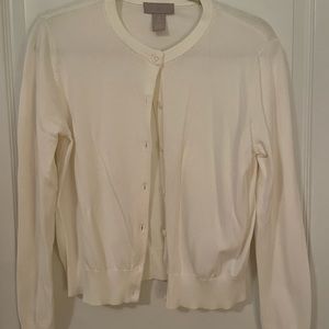 h&m cream cardigan